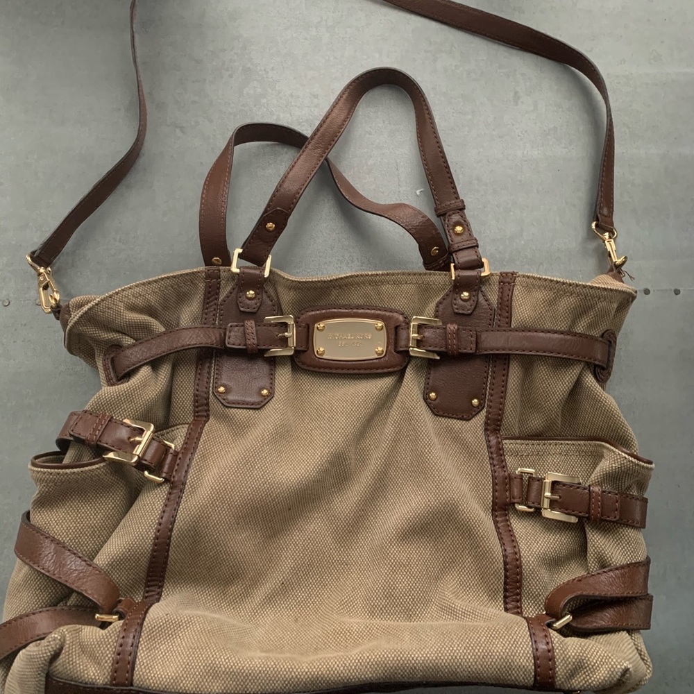 Michael Kors Canvas Messenger Bag